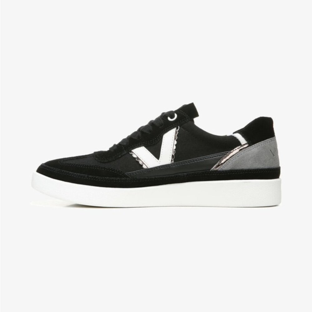 Vionic Mylie Essence Black Suede Running Shoes Sneakers